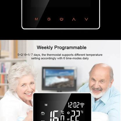 AVATTO Tuya WiFi Smart Thermostat Electric Heating Water Gas Boiler Temperature Remote Controller Work with Alexa,Google Home