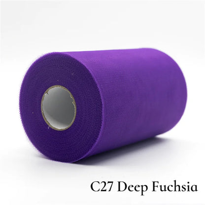 Tulle Roll 15cm 25 Yards Tulle Organza Roll Spool Tutu Fabric Wedding Birthday Decoration Party Supplies Baby Shower Accessories