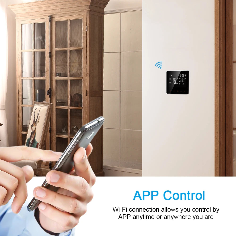 AVATTO Tuya WiFi Smart Thermostat Electric Heating Water Gas Boiler Temperature Remote Controller Work with Alexa,Google Home