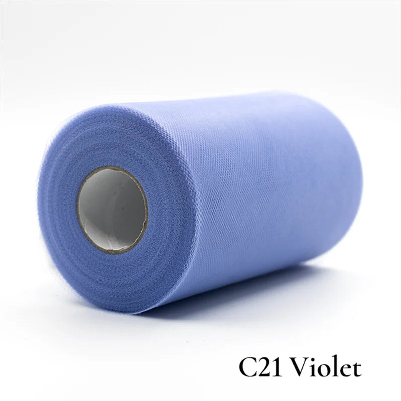 Tulle Roll 15cm 25 Yards Tulle Organza Roll Spool Tutu Fabric Wedding Birthday Decoration Party Supplies Baby Shower Accessories