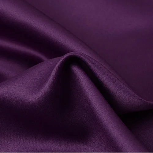 Polyester Satin Fabric Highend Simulation Silk Gift Box Lining Cloth Solid Color DIY Sewing Doll Dress