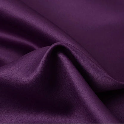 Polyester Satin Fabric Highend Simulation Silk Gift Box Lining Cloth Solid Color DIY Sewing Doll Dress