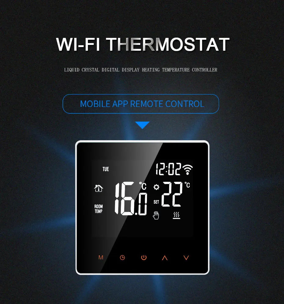 AVATTO Tuya WiFi Smart Thermostat Electric Heating Water Gas Boiler Temperature Remote Controller Work with Alexa,Google Home