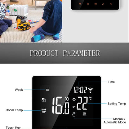 AVATTO Tuya WiFi Smart Thermostat Electric Heating Water Gas Boiler Temperature Remote Controller Work with Alexa,Google Home