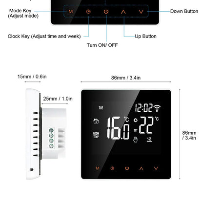 AVATTO Tuya WiFi Smart Thermostat Electric Heating Water Gas Boiler Temperature Remote Controller Work with Alexa,Google Home