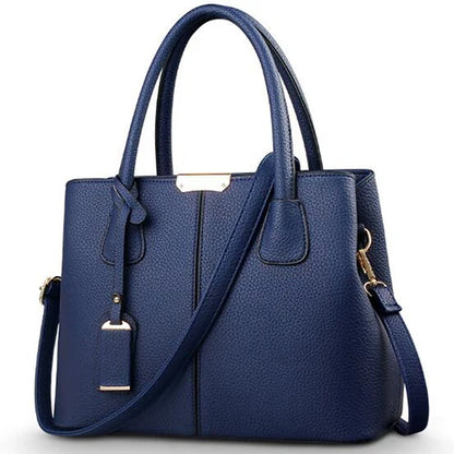 Women’s PU Leather Handbag – Large Fashion Tote & Crossbody Shoulder Bag
