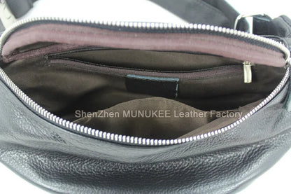 Fashion Genuine Leather waist bag for men fanny pack Leather belt bag waist pack bum bag money belt waist pouch molle pochete