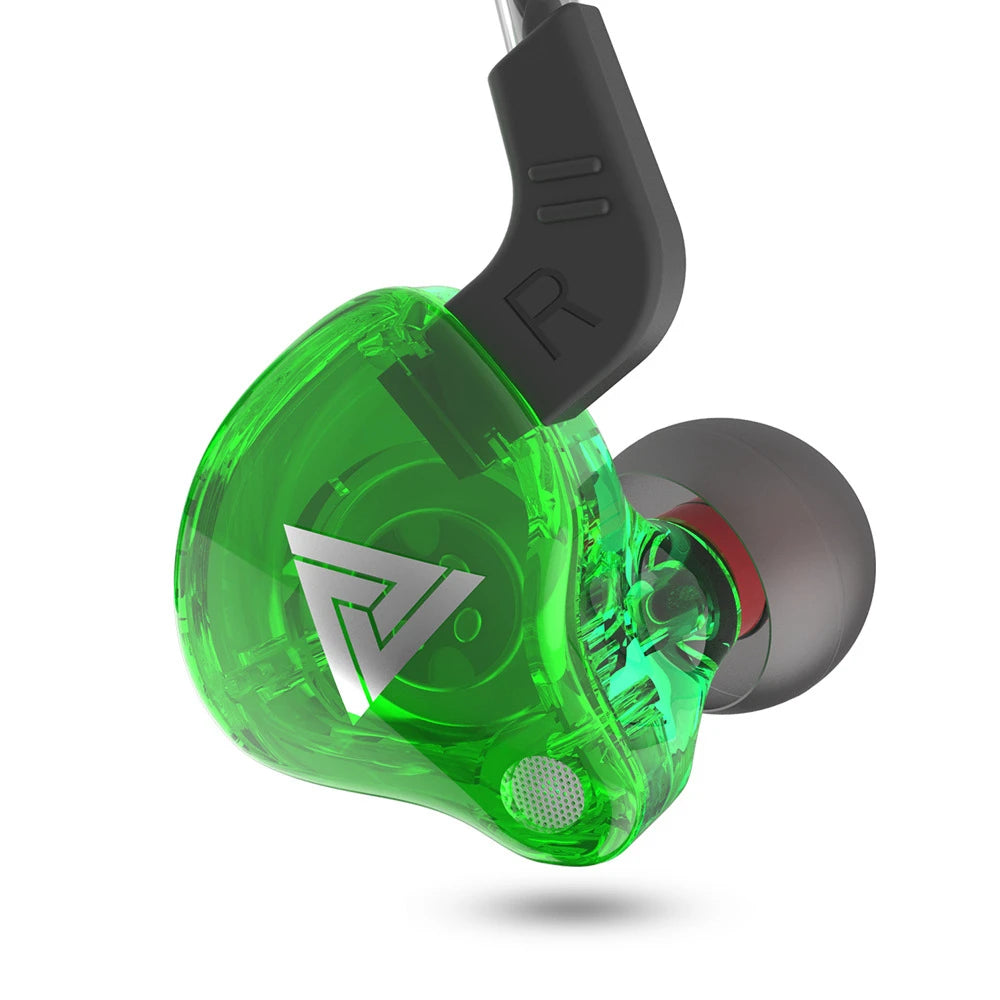 QKZ AK6 SK7 Copper Driver HiFi Wired Earphone with MIC Sport Running Headphones Bass Stereo Headset Music Earbuds fone de ouvido
