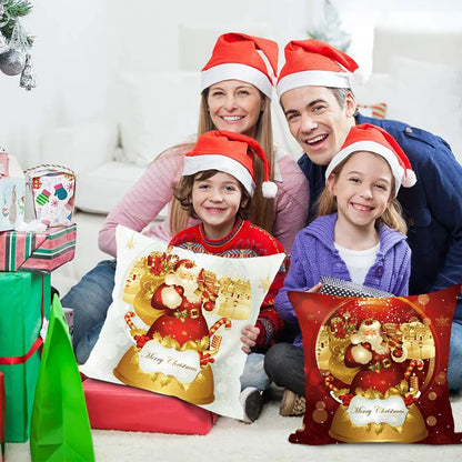 Christmas Cushion Cover Merry Christmas Decorations for Home 2025 Christmas Ornament Navidad Noel Xmas Gifts Happy New Year 2026