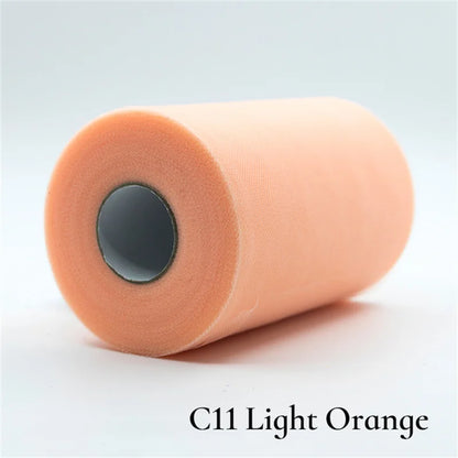 Tulle Roll 15cm 25 Yards Tulle Organza Roll Spool Tutu Fabric Wedding Birthday Decoration Party Supplies Baby Shower Accessories