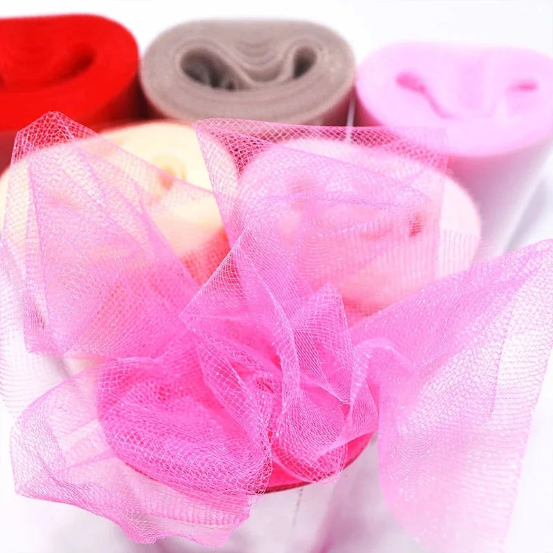 Tulle Roll 15cm 25 Yards Tulle Organza Roll Spool Tutu Fabric Wedding Birthday Decoration Party Supplies Baby Shower Accessories