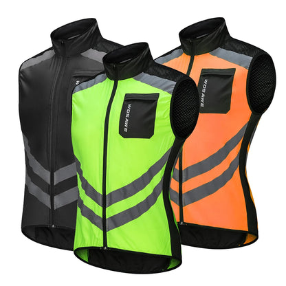 WOSAWE Ultralight Men's Cycling Windbreaker Reflective Jacket Windproof Bike Jacket Water Resistant MTB Road Bicycle Long Jersey