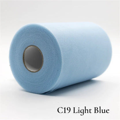 Tulle Roll 15cm 25 Yards Tulle Organza Roll Spool Tutu Fabric Wedding Birthday Decoration Party Supplies Baby Shower Accessories