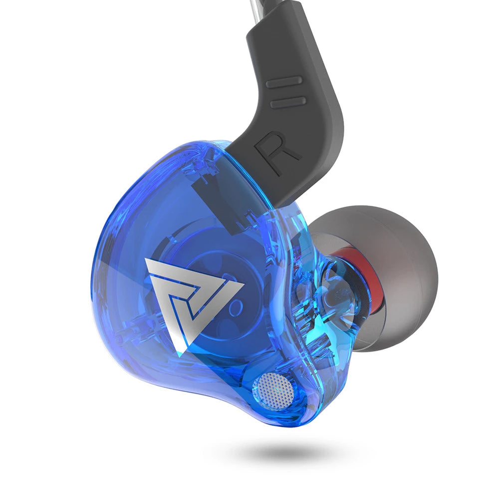 QKZ AK6 SK7 Copper Driver HiFi Wired Earphone with MIC Sport Running Headphones Bass Stereo Headset Music Earbuds fone de ouvido