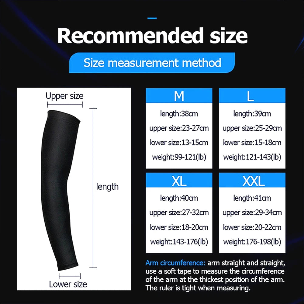 BraceTop 1 PC Sports Cooling Arm Sleeves for Men Women, Outdoor UV Protection Sleeves for Basketball Football Volleyball Cycling