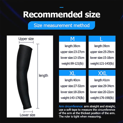 BraceTop 1 PC Sports Cooling Arm Sleeves for Men Women, Outdoor UV Protection Sleeves for Basketball Football Volleyball Cycling