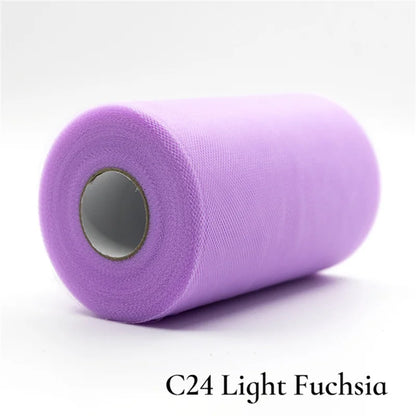 Tulle Roll 15cm 25 Yards Tulle Organza Roll Spool Tutu Fabric Wedding Birthday Decoration Party Supplies Baby Shower Accessories