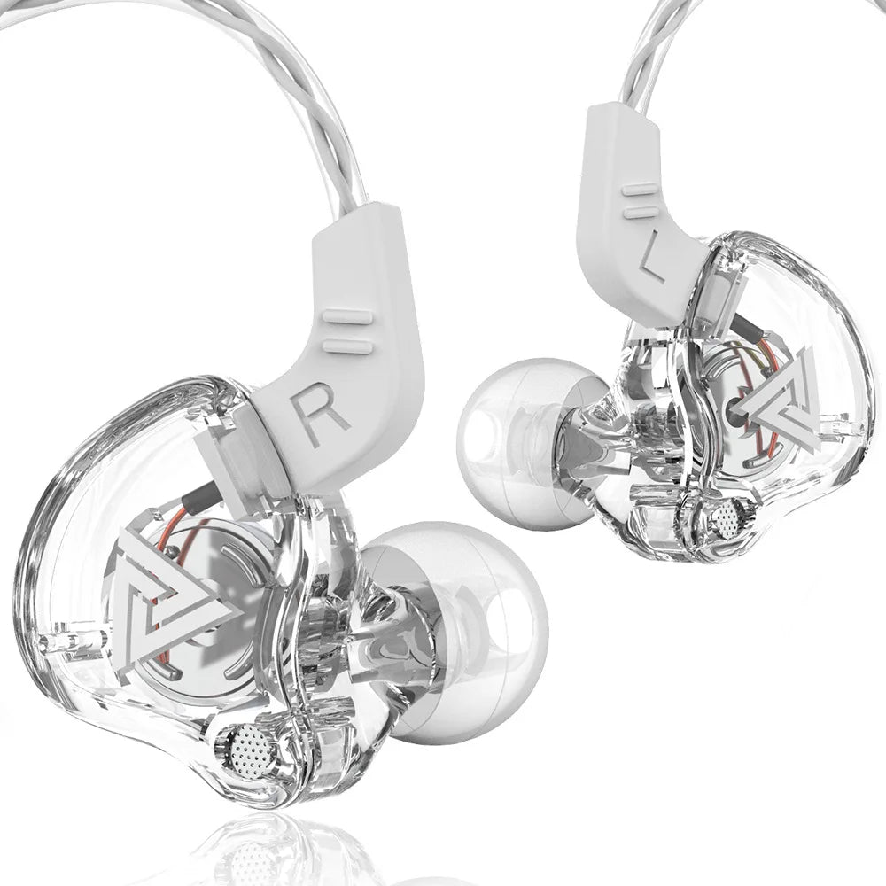 QKZ AK6 SK7 Copper Driver HiFi Wired Earphone with MIC Sport Running Headphones Bass Stereo Headset Music Earbuds fone de ouvido