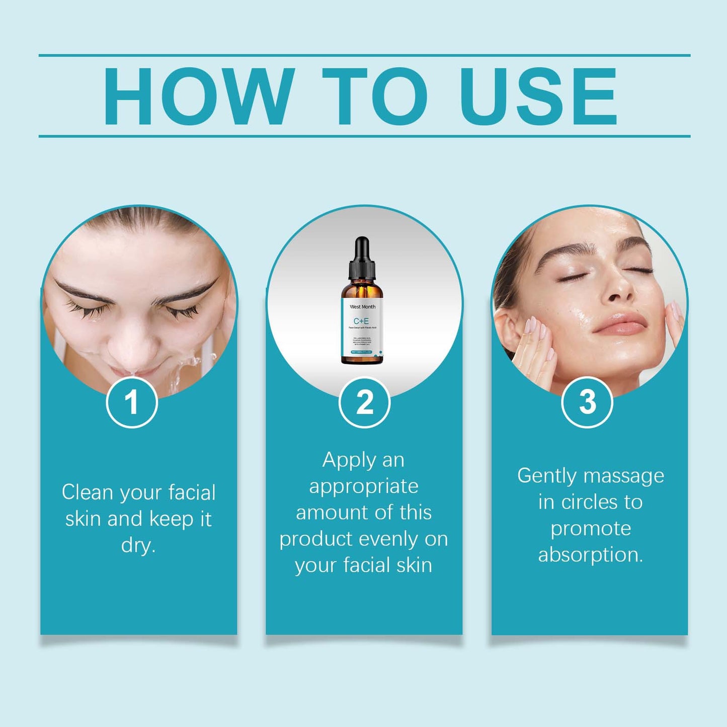 Vitamin C E Serum Lifting Moisturizer Fade Fine Lines Shrink Pore Firming Ferulic Acid Facial Essence Korean Skin Care Products