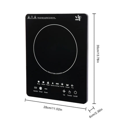 Portable 750W Induction Cooktop - Compact Electric Stove for Kitchen Countertop Use