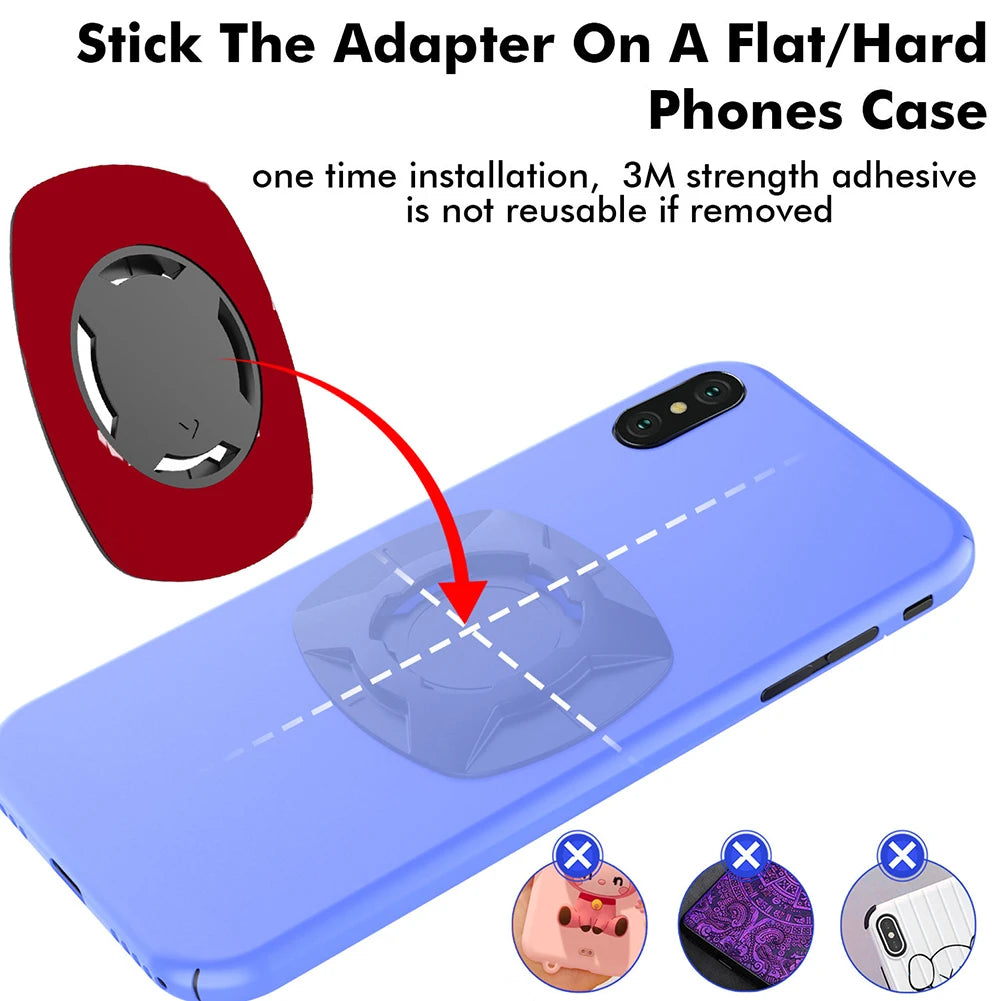 Motorcycle Bike Phone Holder Shock Absorber Quad Lock MTB Handlebar Phone Stand 360° Rotatable GPS Navigation Support Bracket