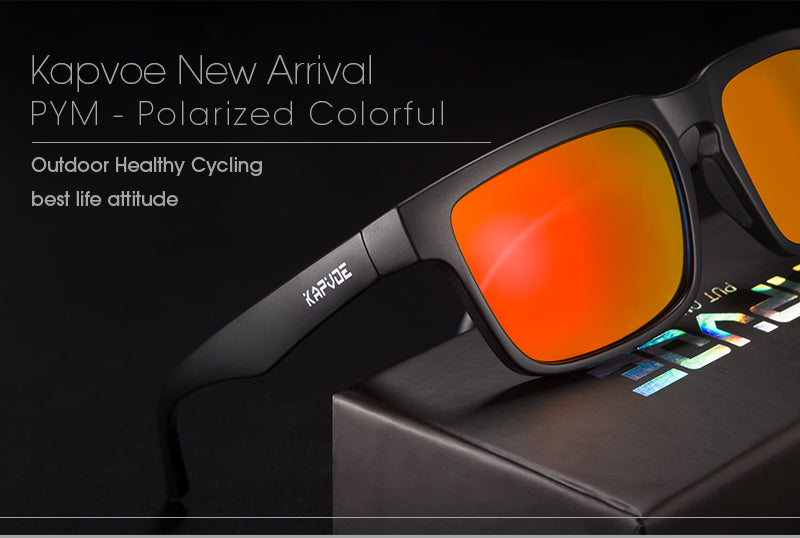 Kapvoe Men Polarized Sunglasses Fashion Cool Fishing Glasses Sliver Sports Cycling Bicycle Eyewear Bike UV400 MTB Road Driving