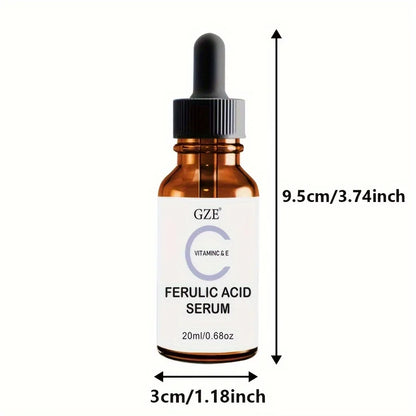 GZE Ferulic Facial Serum with Vitamin C, Vitamin E, & Absorbic Acid - Make you looks Younger, Skin Brightening Face Essence