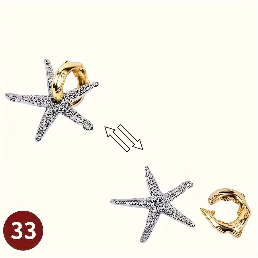 A classic intellectual metal puzzle toy, a difficult educational game toy for Christmas, Thanksgiving and birthday gifts