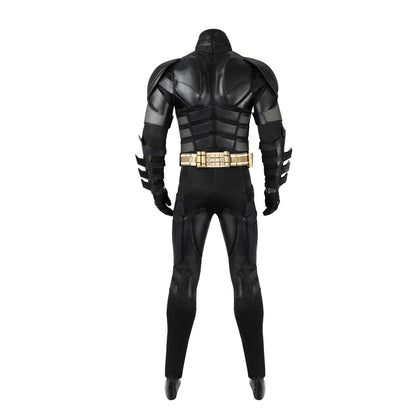 Superhero Bruce Wayne  High Quality Movie Dark Knight Bat Cosplay  Battle Costume Outfit Man Vest Cloak Mask Halloween Carnivl