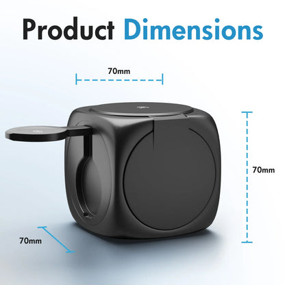 3-In-1 Magnetic Wireless Charging Station Foldable 15W Fast Charge 360 Rotating for IPhone 16 15 14 13 12 Pro/Pro Max/Plus