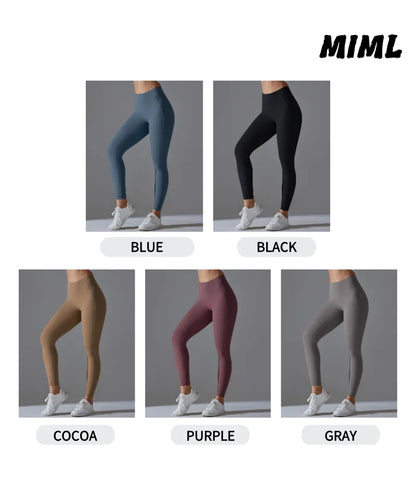 Women's High Waisted, Tight Fitting, Sexy Peach Hip Lifting Yoga Pants, Gym Exercise, Running, Pilates, Leggings Yoga Pants