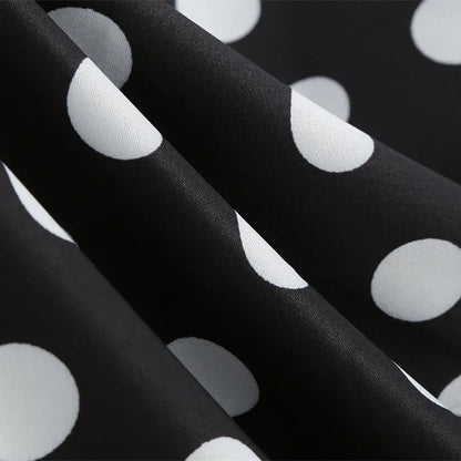 Polka Dot A-Line Mini Dress – Sleeveless Summer Casual