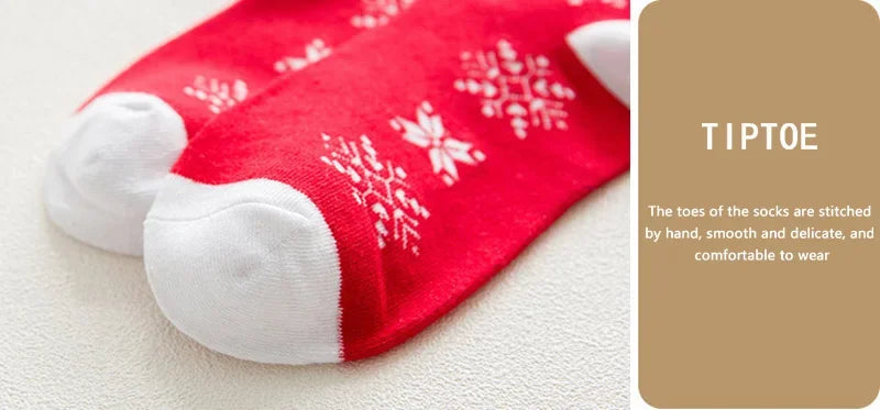 5 Pairs Men/Women Cotton Cartoon Christmas Socks Cute Santa Claus Elk Snow Funny Sock Happy Winter New Year Socks Christmas Gift