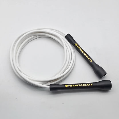 NEVERTOOLATE BOXING ROPE  fitness nylon core pvc 6mmx3.2m skip jump rope double under smooth outlet backup rope overgrip