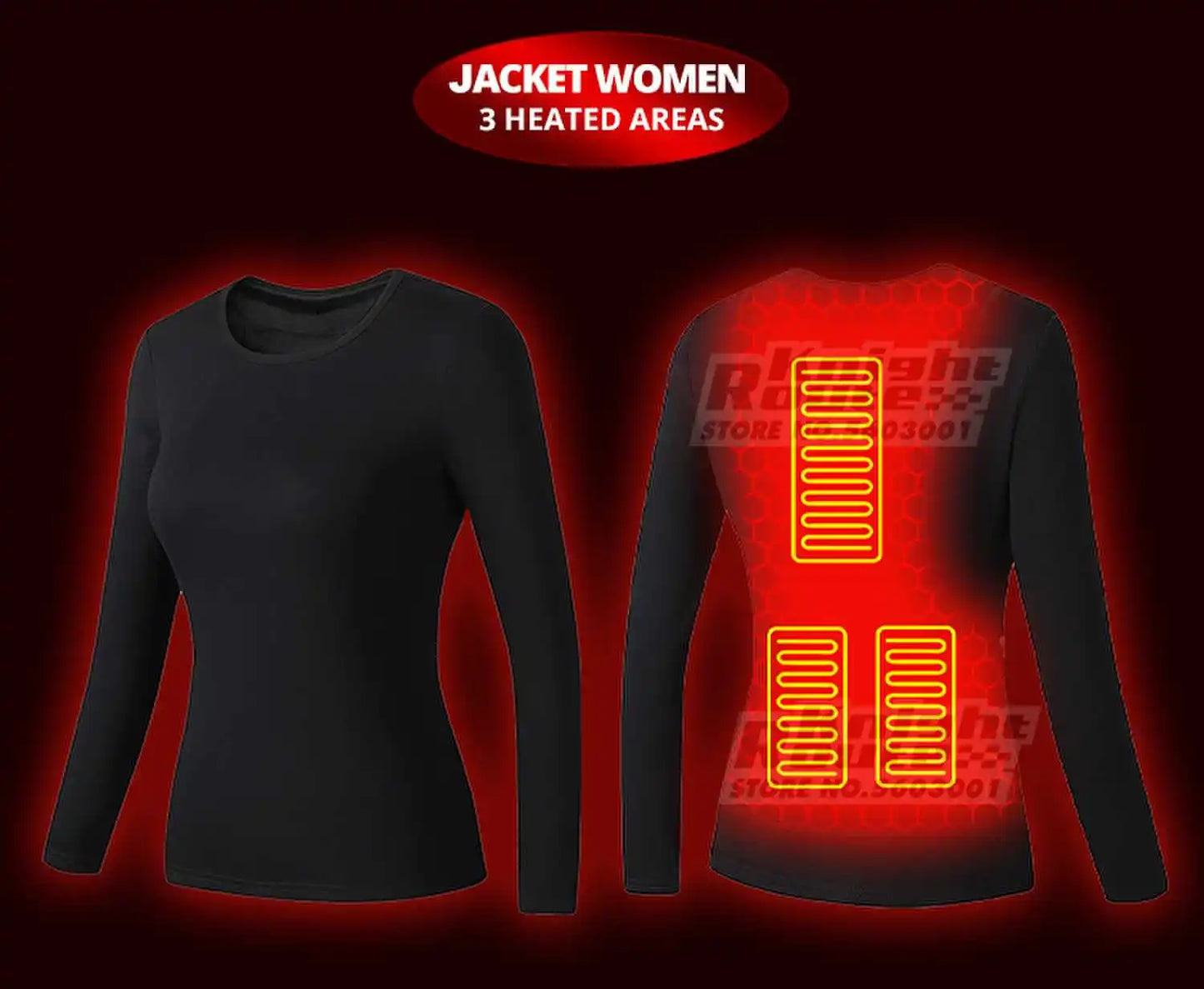 28 Areas Winter Motorcycle Heated Thermal Underwear Men's Women's Heated Jacket USB Heating Smart Pants Hiking Bike Camping Ski