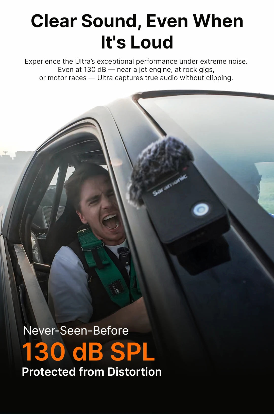 Saramonic Ultra Wireless Lavalier Microphone for iPhone Android USB-C Smartphones DSLR Cameras Streaming Video Recording Youtube