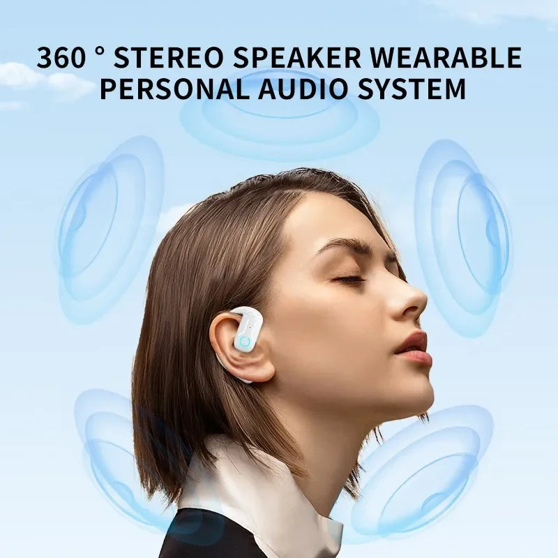Wireless Bluetooth Headphones With Microphone Bone Conduction Earphones Handsfree Noise Canceling Headset For Driving Audifonos
