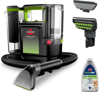 BISSELL® Little Green® Max Pet Portable Carpet and Upholstery Deep Cleaner Car/Auto Detailer Self-Cleaning Tough Stain Tool 3860