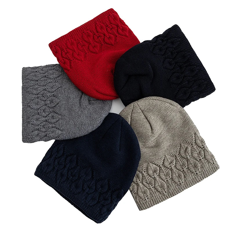 New Style Winter Hat Fashion Plush Fur Lined Hat For Men And Women Outdoor Peacock Feathers Figure Beanie Keep Warm Winter Cap