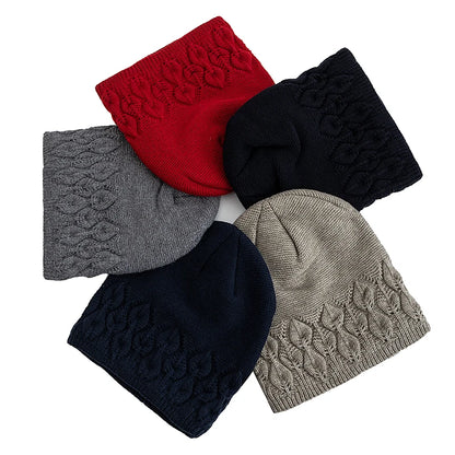 New Style Winter Hat Fashion Plush Fur Lined Hat For Men And Women Outdoor Peacock Feathers Figure Beanie Keep Warm Winter Cap