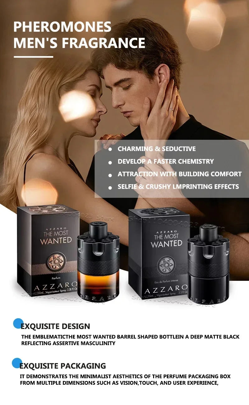 100ml Azzaro The Most Wanted Parfum Intense Men‘s Cologne Spicy & Seductive Fragrance Lasting Wear Luxury Perfume for Men