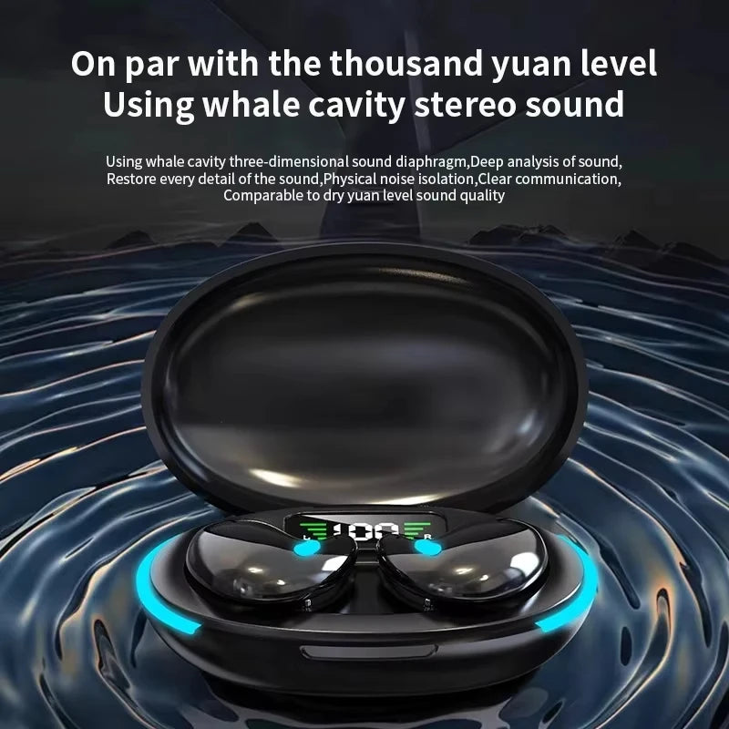 Mini Wireless X55 In-Ear Sleep Bluetooth Earphones TWS Invisible Stereo Headphones with Microphone for HD Calls Headset
