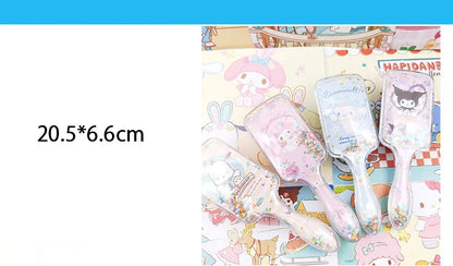 Kawaii Air Cushion Comb SanrioMy Melody Kuromi Cute Portable Massage Comb Cartoon Animation Girls Cute Comb Student Gift