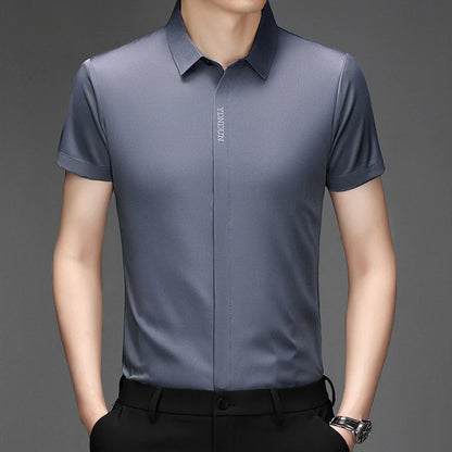 Men’s Business Casual Wrinkle-Resistant Dress Shirt – All Season