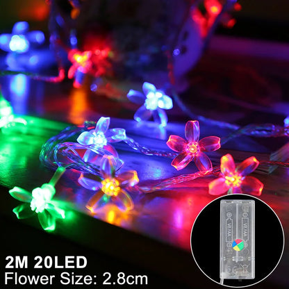 Snowflake LED Light Christmas Decorations For Home Hanging Garland Christmas Tree Decor Ornament 2025 Navidad Xmas Gift New Year