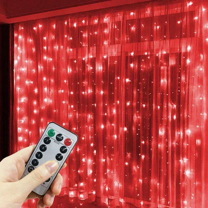 3M/6M LED Curtain Garland Fairy Lights with 8 Modes for New Year 2026 Navidad 2025 Christmas Tree Party Wedding Decoration