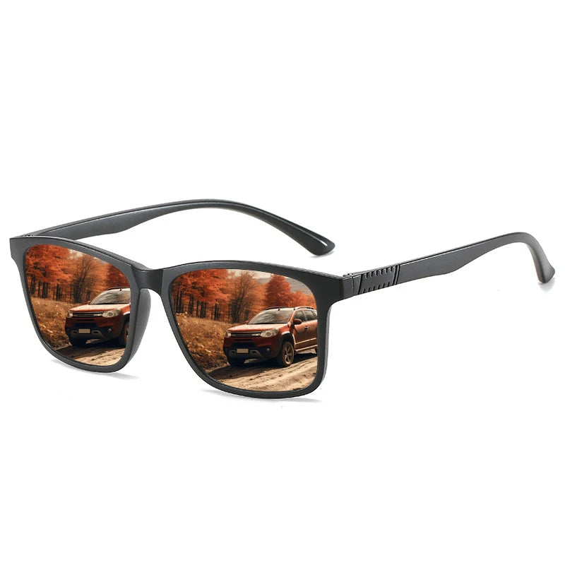 6 PCS Fashion Vintage Check Square Sunglasses Men Women Fishing Driving Luxury Brand Designer Sun Glasses Retro UV400 Eyewear