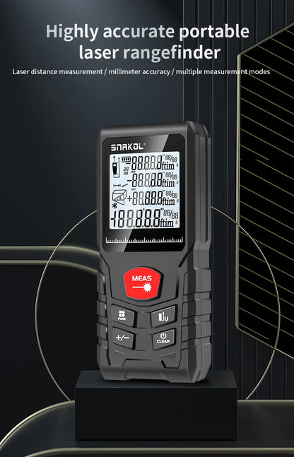 Snakol Laser Distance Meter 50m 70m 100m 120m Rangefinder Profesional Range Finder Digital Tape Measure Ruler Test Tools