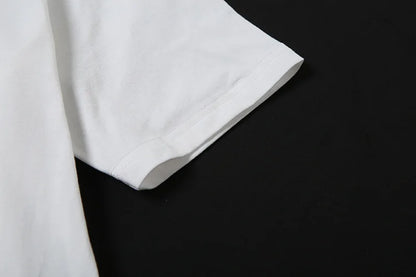 Casual Relax Woman T-shirt Letter 2025 Women Oversized One Shoulder Tops Versatile Street Atmosphere Style Fashionable Tops