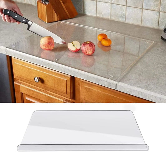 Acrylic Cutting Board with Lip – Non-Slip Transparent Counter Protector